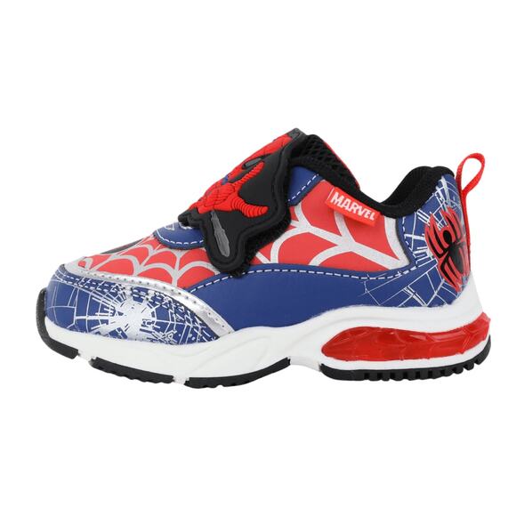 NEW Spiderman Toddler Light-Up Athletic Sneakers With On Off Switch - Picture 3 of 8